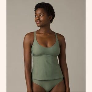 Prana Olive Green Bikini Top